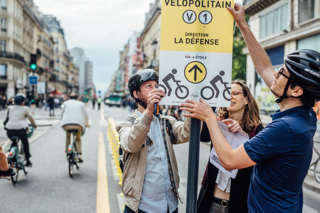 Balisage associatif du Vélopolitain (juin 2020)