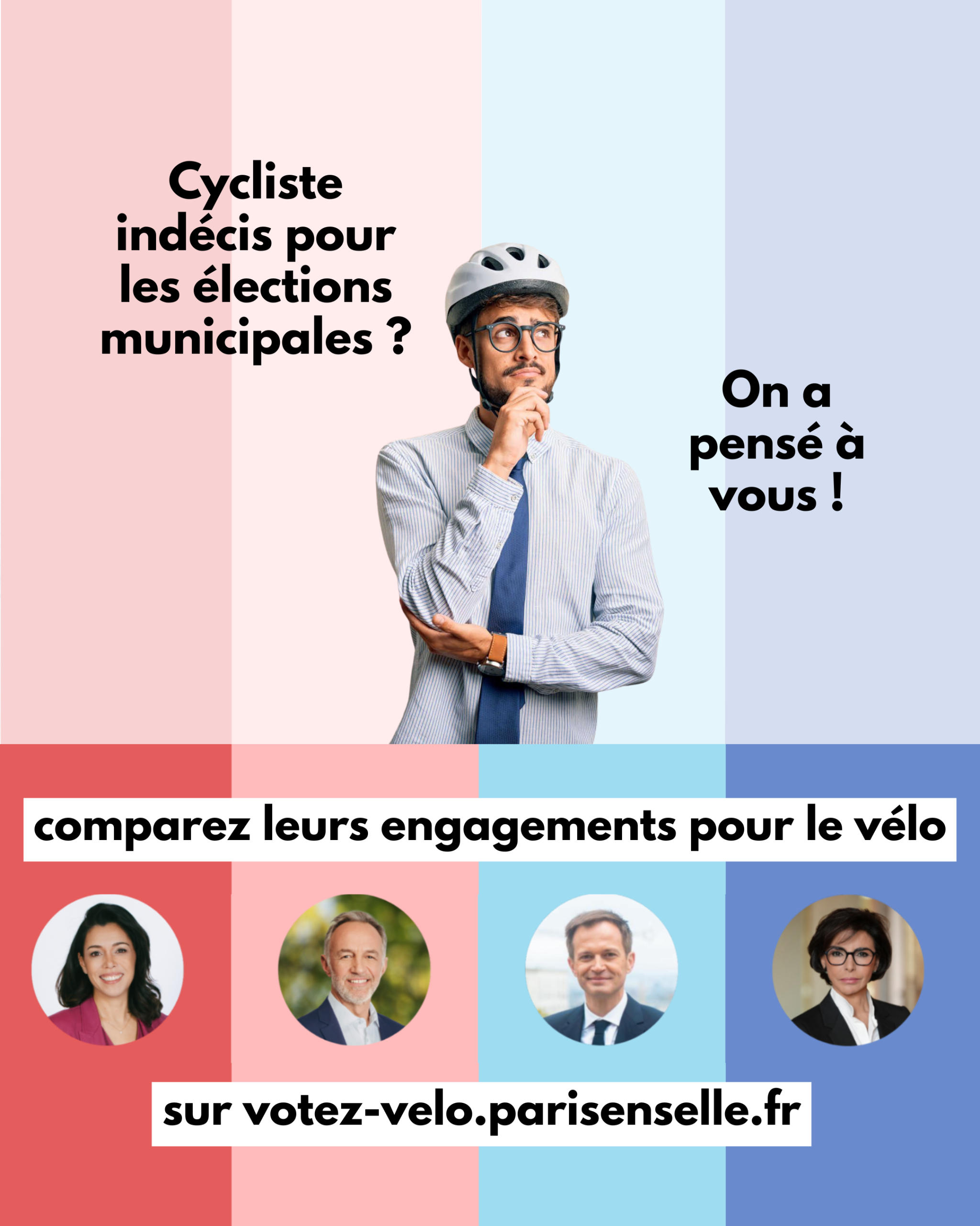 Quels sont les engagements des candidats pour le vélo à&nbsp;Paris&nbsp;?